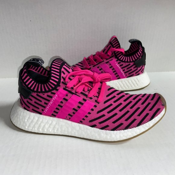 Adidas Men\'s NMD R2 Primeknit \'Japan Shock Pink\' Athletic Shoes BY9697 Size 8.5 main image 5